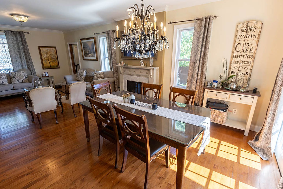 wide angle modern interior living room open concept design