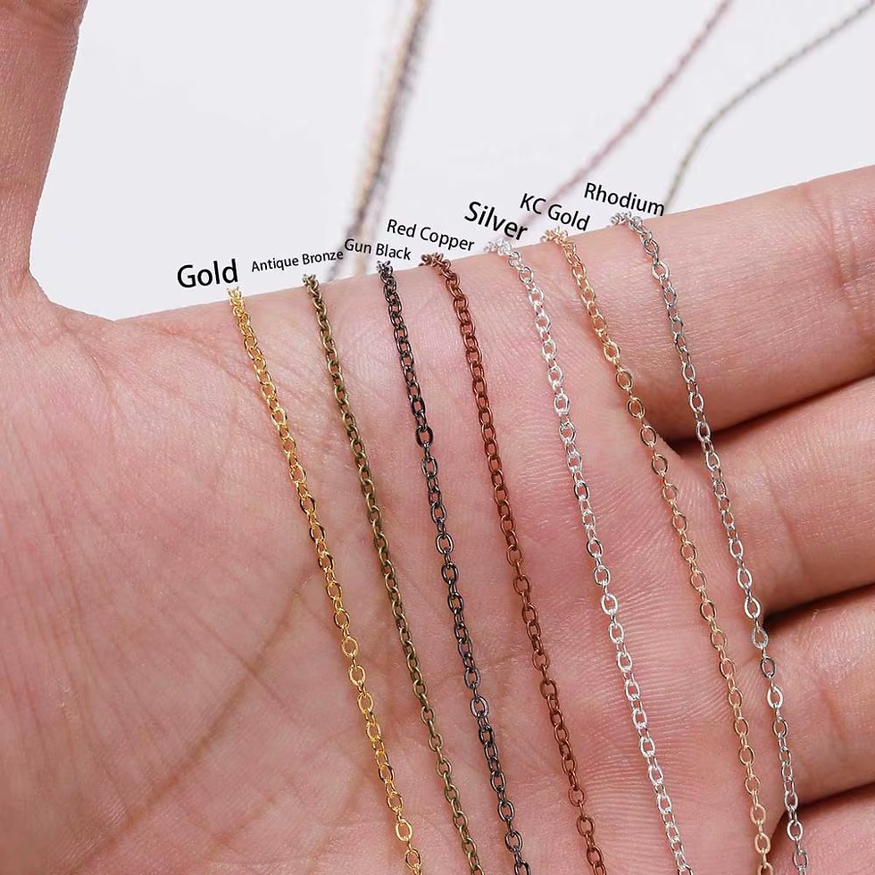 Thumbnail: 5 M/Lot Gold/Bronze Plated Necklace Chain for Jewelry Making Findings DIY Neckla