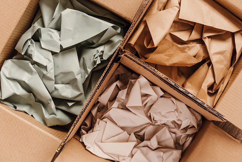 eco friendly packaging made of recyclable raw materials