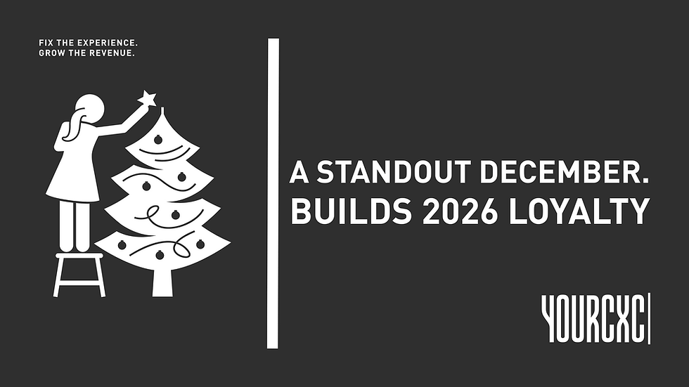 YOURCXC - NEW BLOG COVERS - HOW A STANDOUT DECEMBER CX BUILDS 2026 LOYALTY (AND BEYOND)