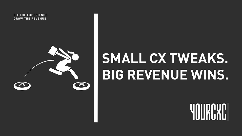 YOURCXC - NEW BLOG COVERS - HOW SMALL CX TWEAKS CREATE BIG REVENUE WINS.