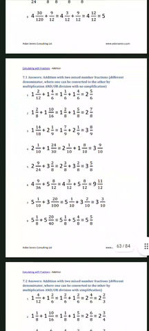Thumbnail: Calculating with Fractions - Addition