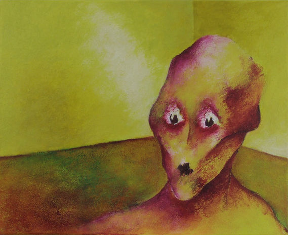 "(Almost) Fearless III", painting by Christian J. Cordier, 2021.