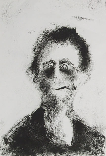 "Quiet Morning I", monotype by Christian J. Cordier, 2021.