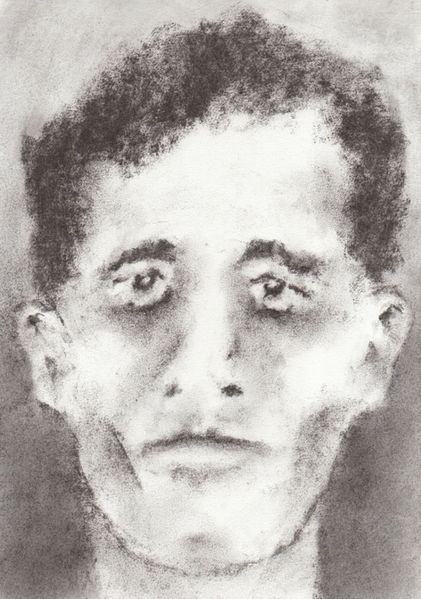 "Looking For Some Peace Of Mind II", charcoal drawing by artist Christian J. Cordier, 2026.