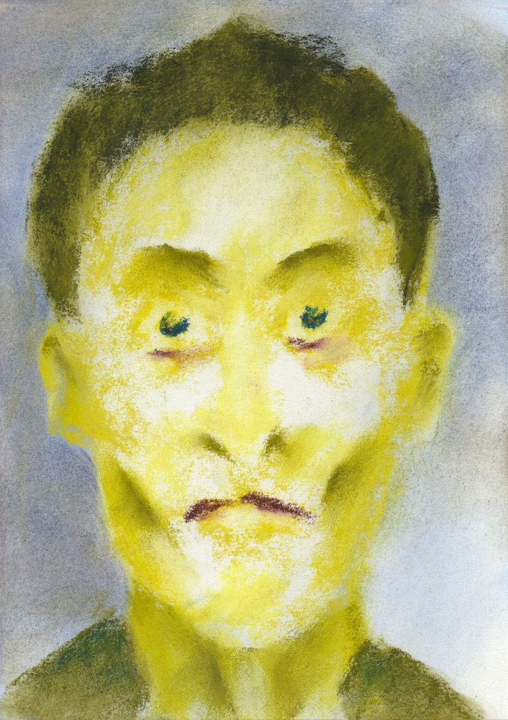 "Next To Silence IV", pastel drawing by Christian J. Cordier, 2025.