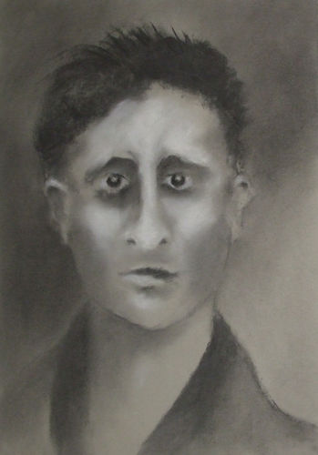 "Trying Not To Fall II", drawing by Christian J. Cordier, 2024.