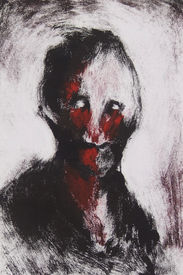 "More Than Time III", monotype by Christian J. Cordier, 2021.