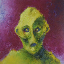 "Muted Scream IV", painting by Christian J. Cordier, 2021.