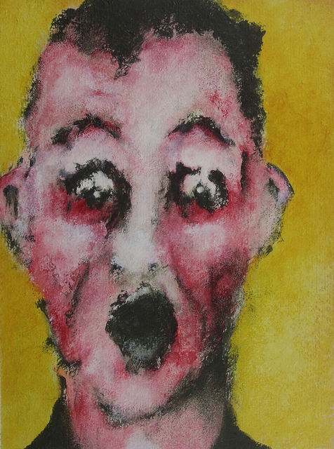 "Surprised (Someone #4)", painting by artist Christian J. Cordier, 2025.