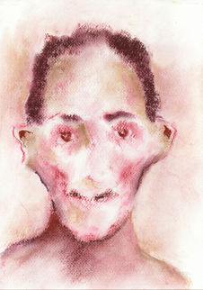 "The Absence II", pastel drawing by Christian J. Cordier, 2025.