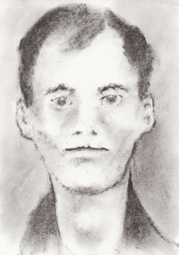 "Looking For Some Peace Of Mind IV", charcoal drawing by artist Christian J. Cordier, 2026.