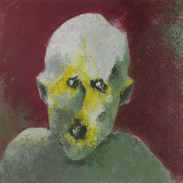 "Muted Scream II", painting by Christian J. Cordier, 2021.