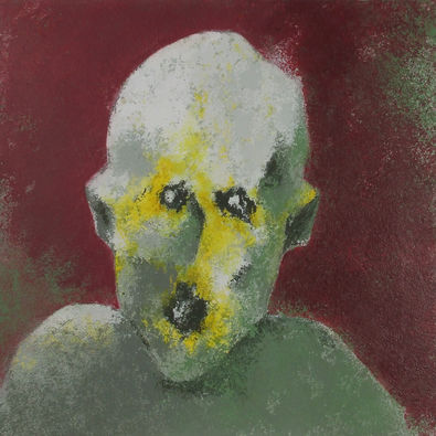 "Muted Scream II", painting by Christian J. Cordier, 2021.