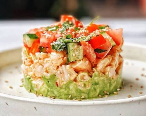 Spicy Shrimp Stack