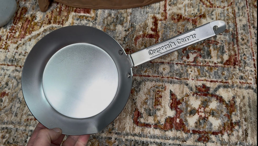 Thumbnail: (Carbon Steel with Stainless Removable Handle) Limited Run Pour Spout Skillet