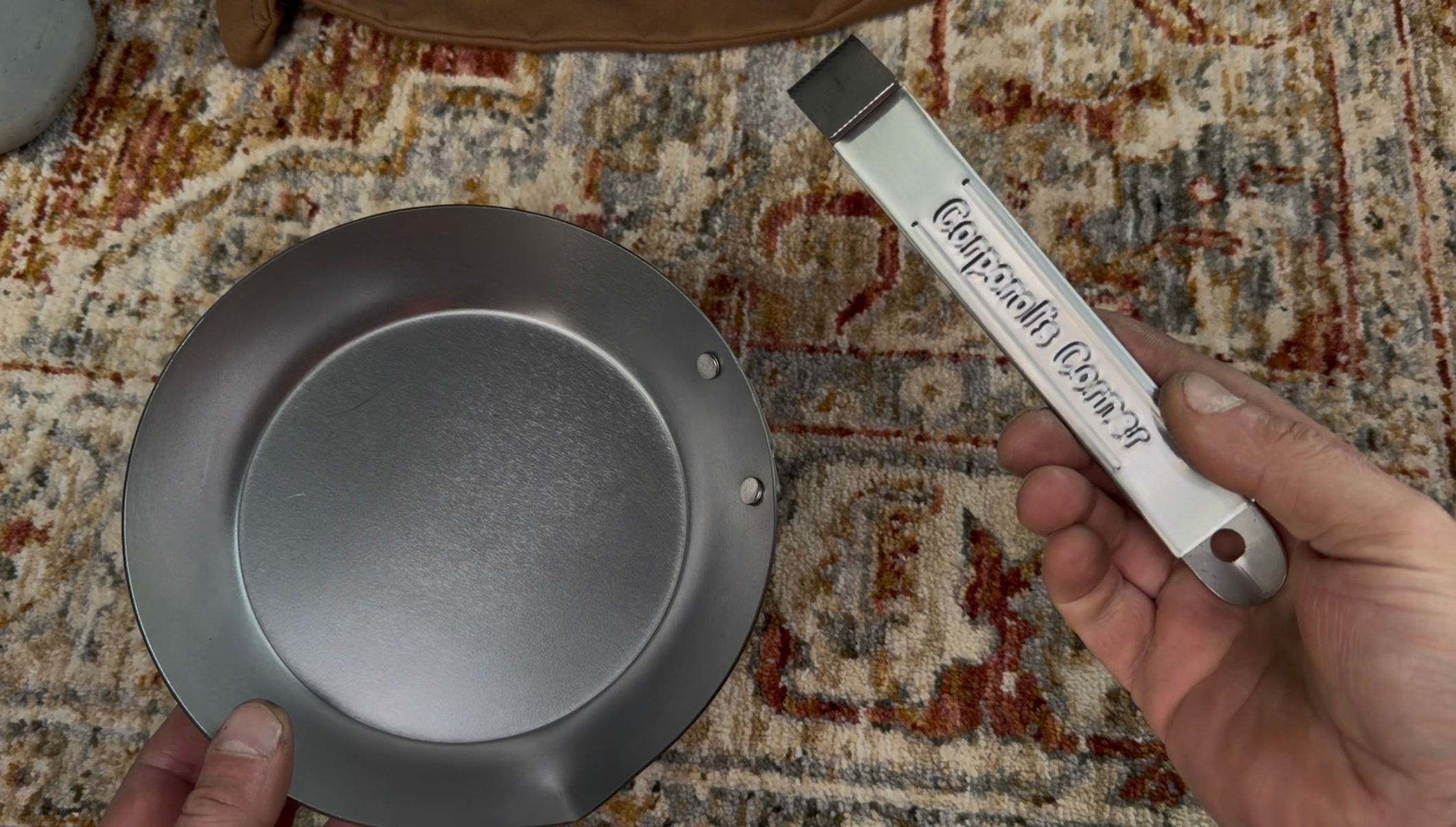 (Carbon Steel with Stainless Removable Handle) Limited Run Pour Spout Skillet