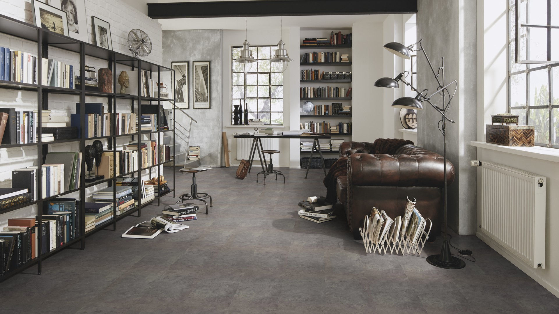 Industrial Concrete Dark RLC304SL - Wineo 400