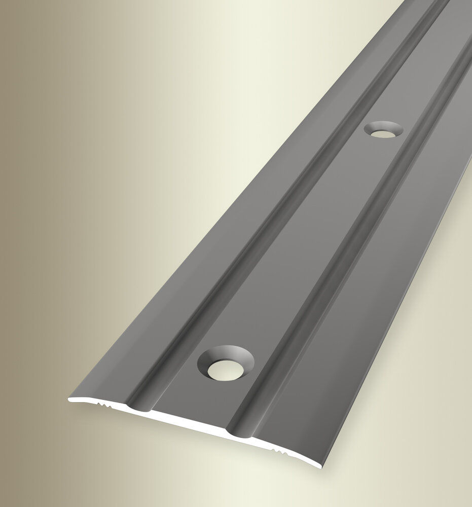 Miniaturbild: Küberit 438M Übergangsprofil, gerillt, mittig versenkt gebohrt 270cm