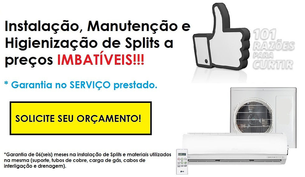 INSTALAÇÃO E MANUTENÇÃO DE SPLITS