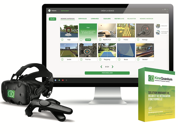 materiel,masque et logiciel KineQuantum