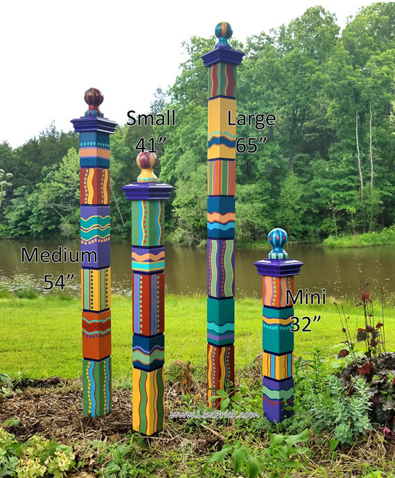 Thumbnail: Garden Totem | Garden Art | Hand Painted | Preorder | Free Shipping!