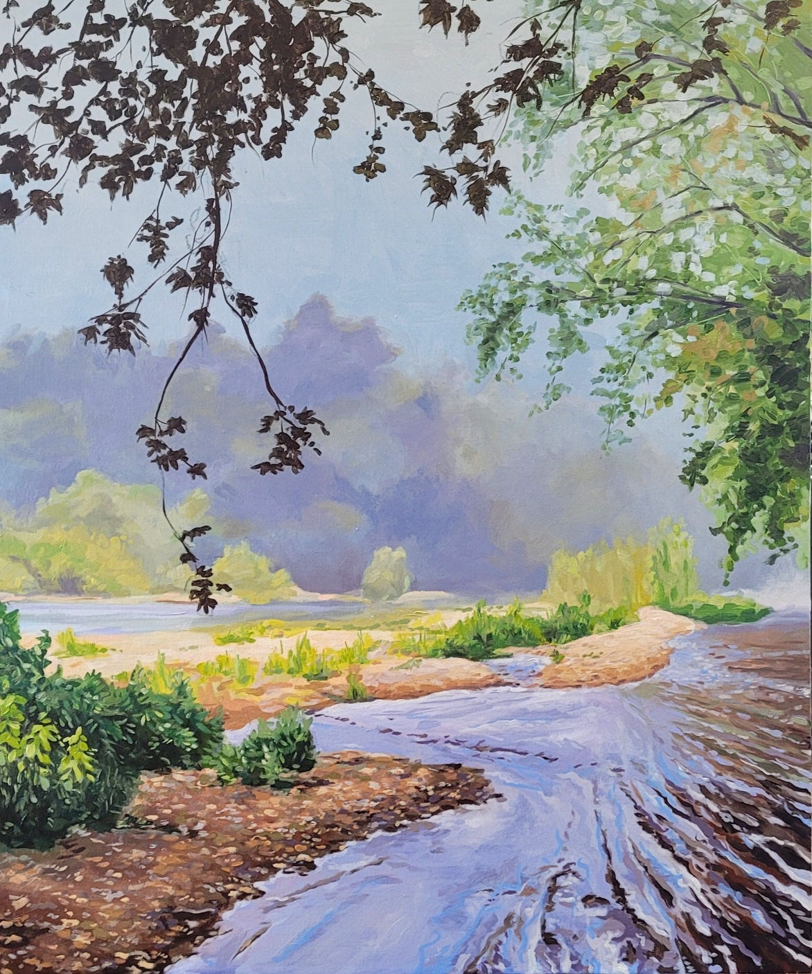 Misty Morning River