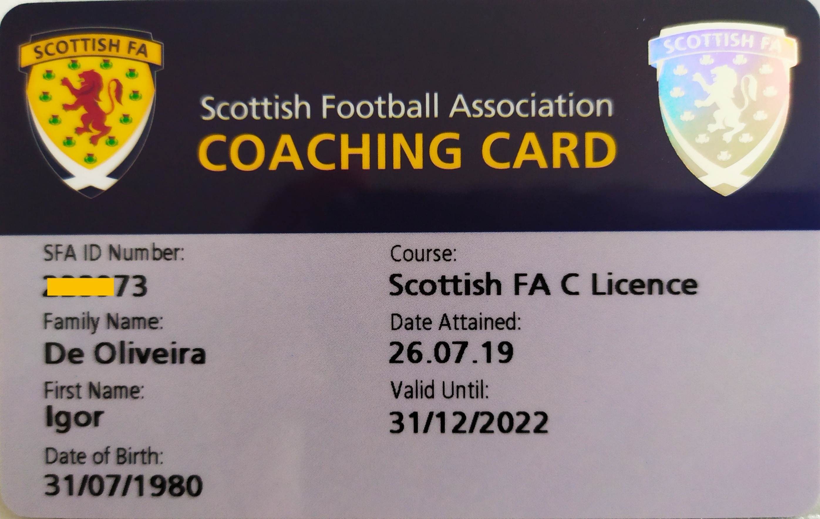 Scottish Card