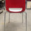 Miniature : Chaise en plastique blanche et rouge - H80xL46xP46