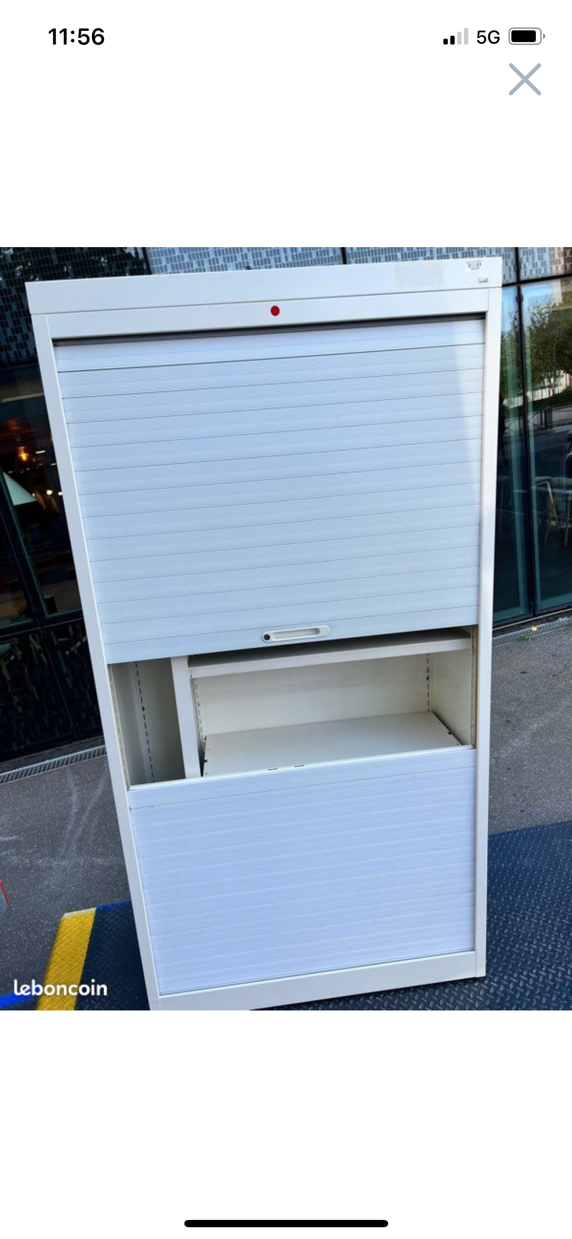 Armoire métallique fermeture verticale Hauteur 200cm Largeur 100cm 