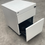 Miniature : Caisson de bureau sur roulettes blanc Hauteur 57cm Largeur 42cm Profondeur 58cm