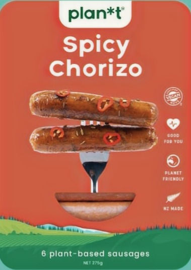 plant*t spicy chorizo sausage