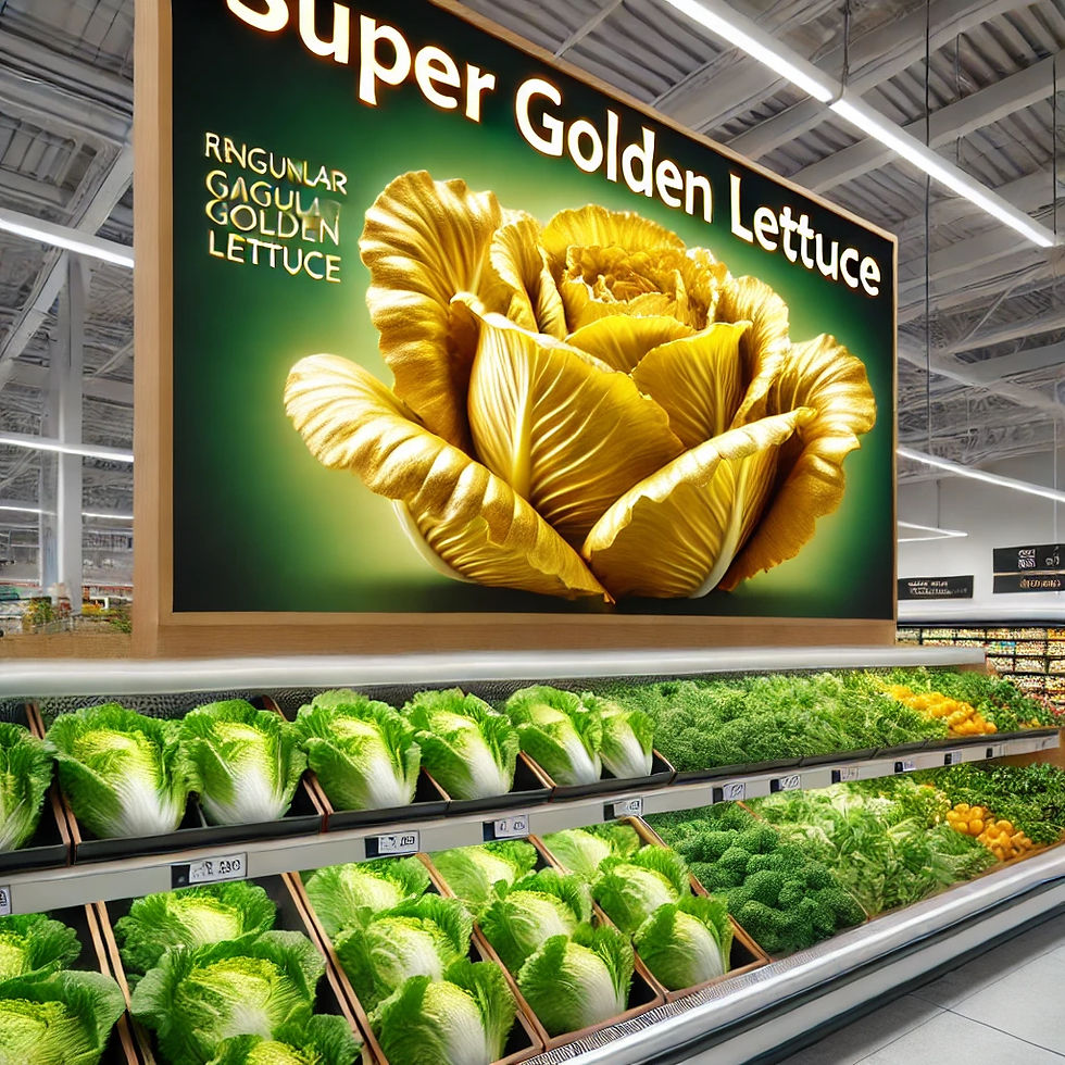 PFN Ai. Archive depicting 'Super Golden Lettuce' on sale