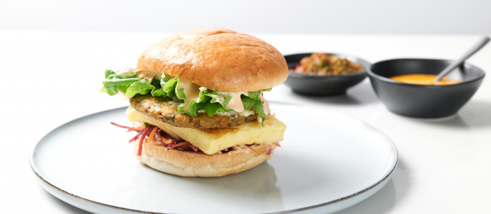 Angel Bay Veggie Burger Option