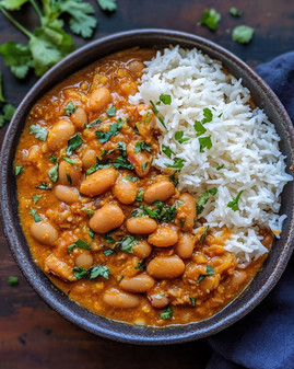 Coconutty Curried Beans