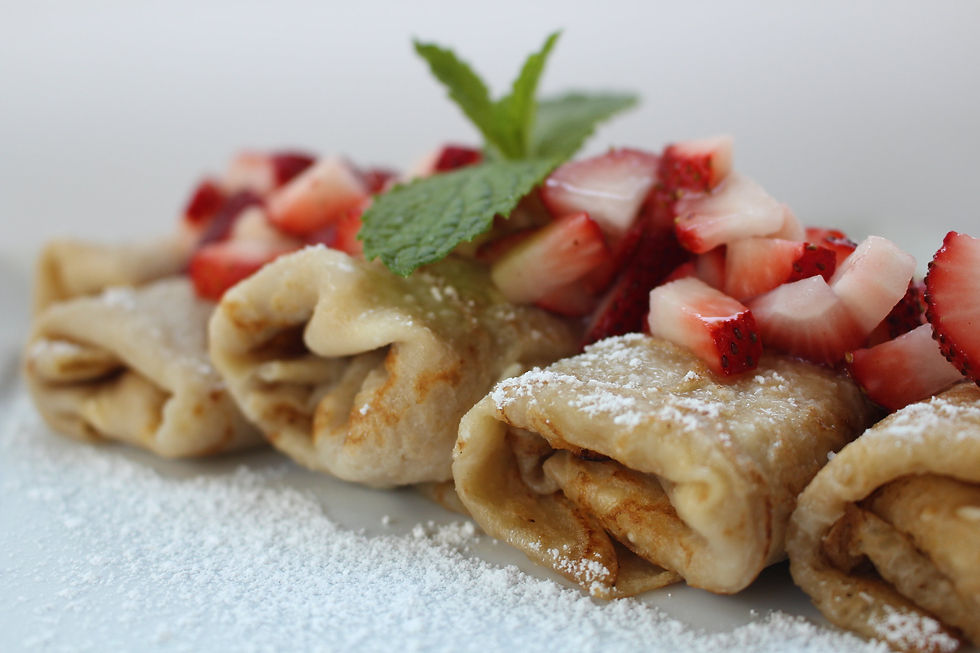 Vegan Cheese Blintzes