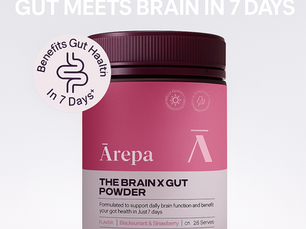 Arepa brain x gut powder visual media