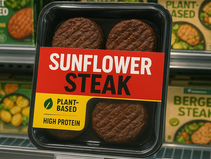 PFN Ai Archive depiction of a sunflower formed steak.