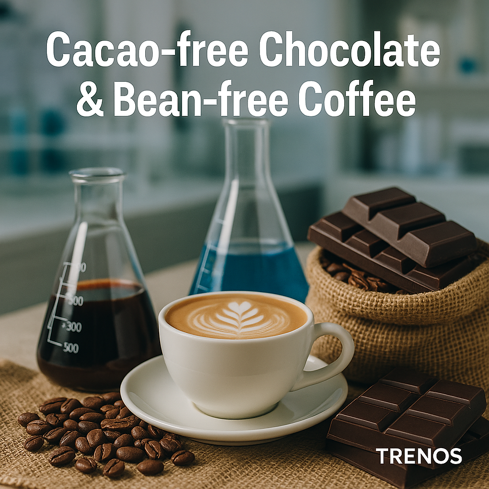 Alt-choc and beanless coffee visual media