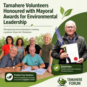 Tamahere Volunteers Honoured with Mayoral Awards for Environmental Leadership