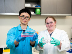 University of Canterbury - showing UC postdoctoral student Dr Rachel Bennie (right) and PhD student Jin Ang