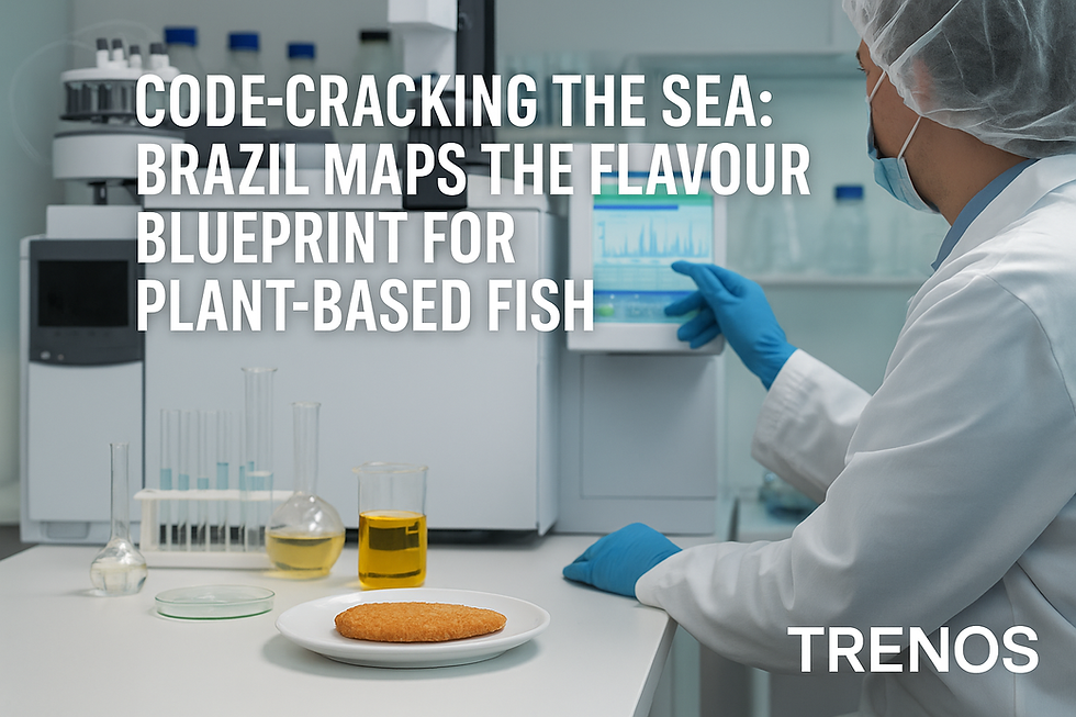 Code-cracking aroma for plant-based fish visual media