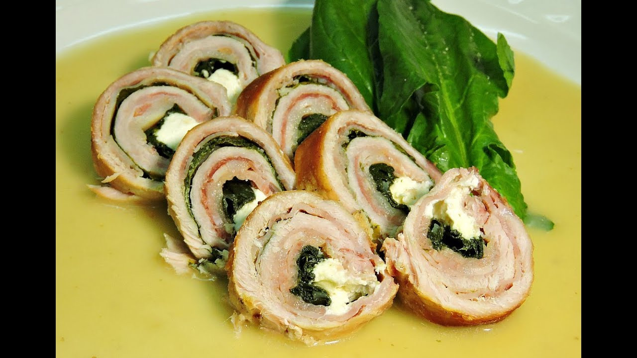 LOMO CON ESPINACA Y QUEZO MOZZARELLA