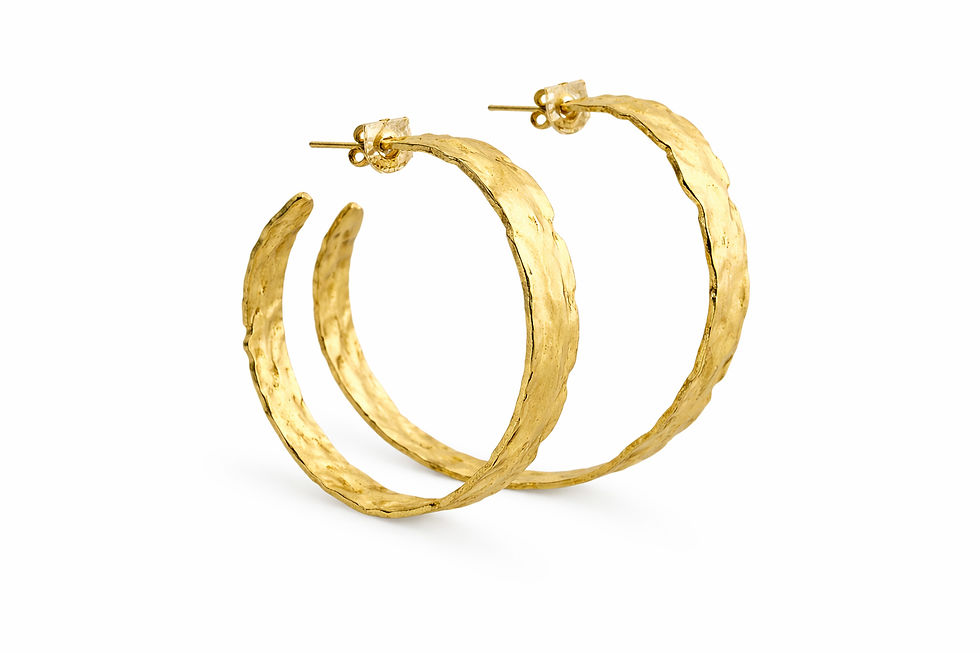 Thumbnail: Plated Hoops - Gold