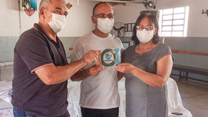 Primeira Dama dona Dorinha participa de missa em ação de graças pelos 101 anos de Trindade.
