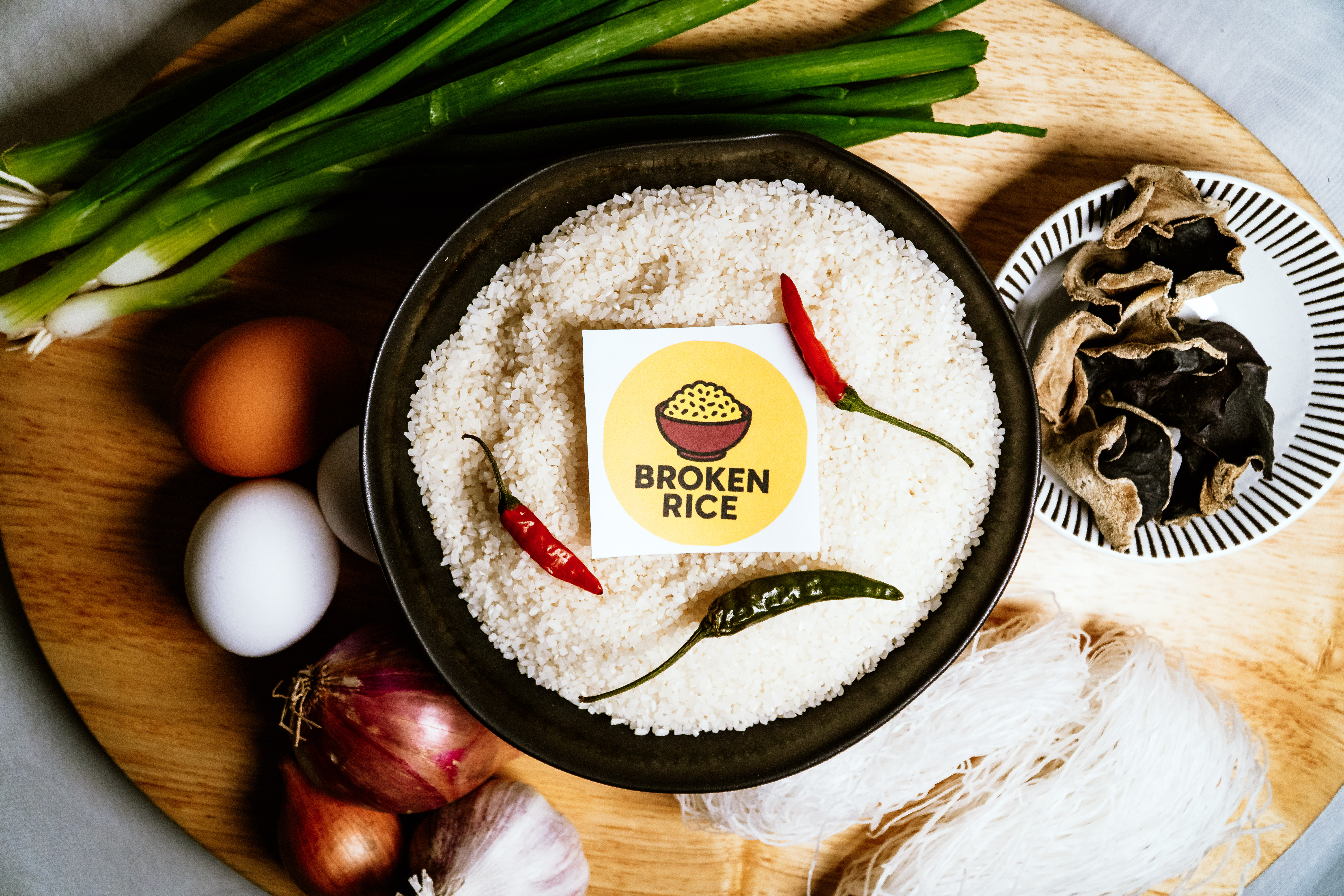 Arranged Food and Objects