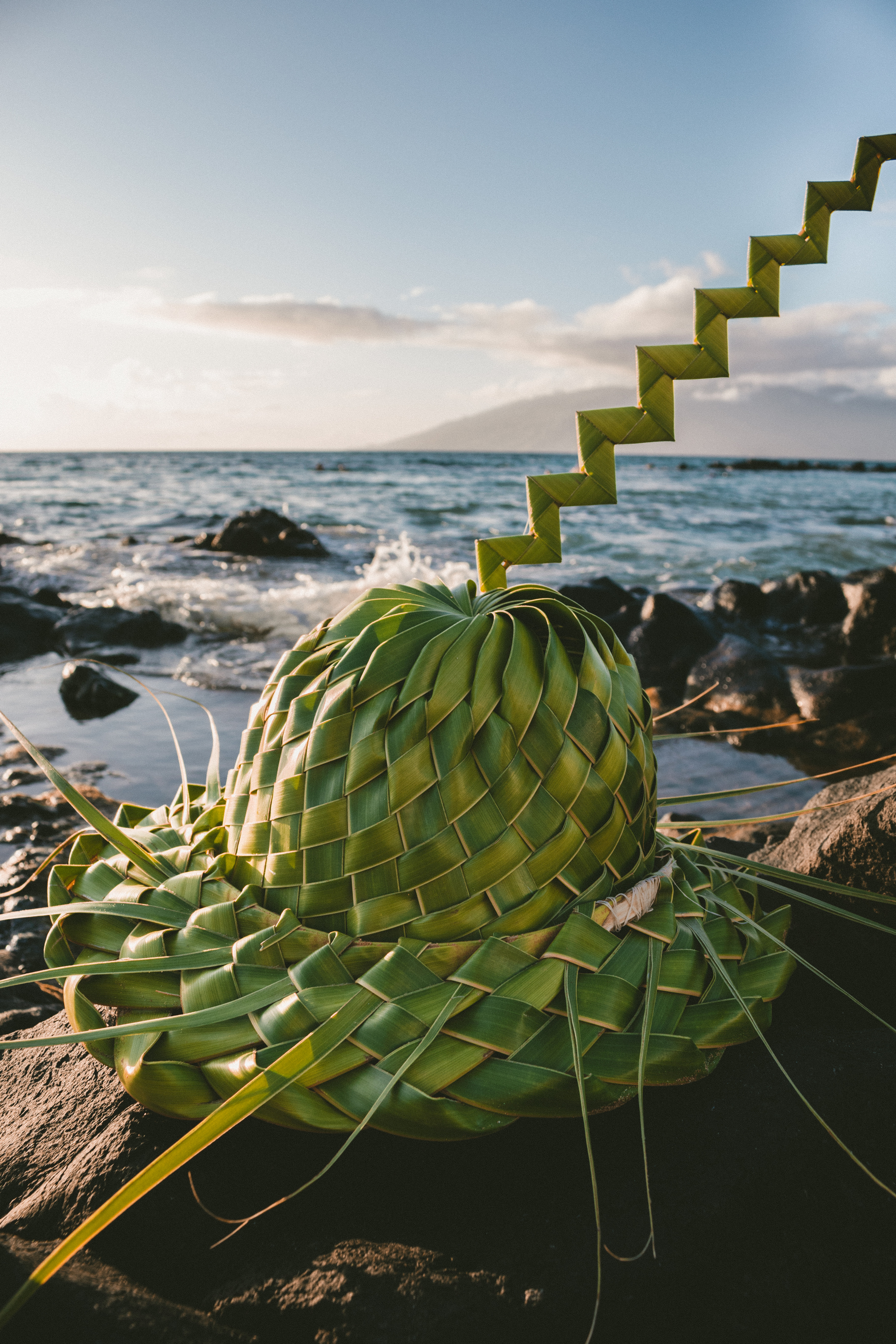 Hawaiian Style Round Top Hat