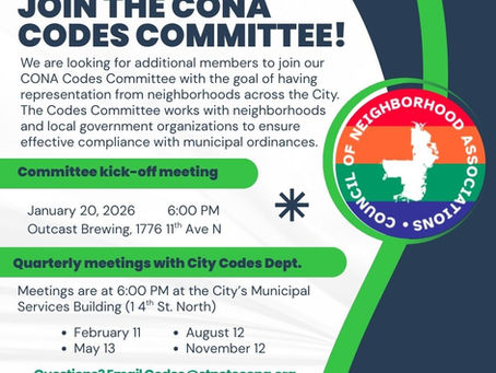 Join the CONA Codes Committee