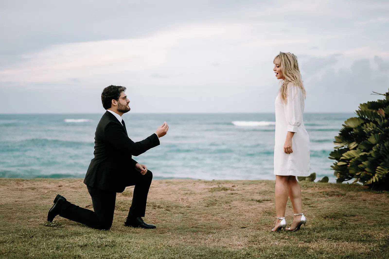 she say yes wedding ring engagement at the beach