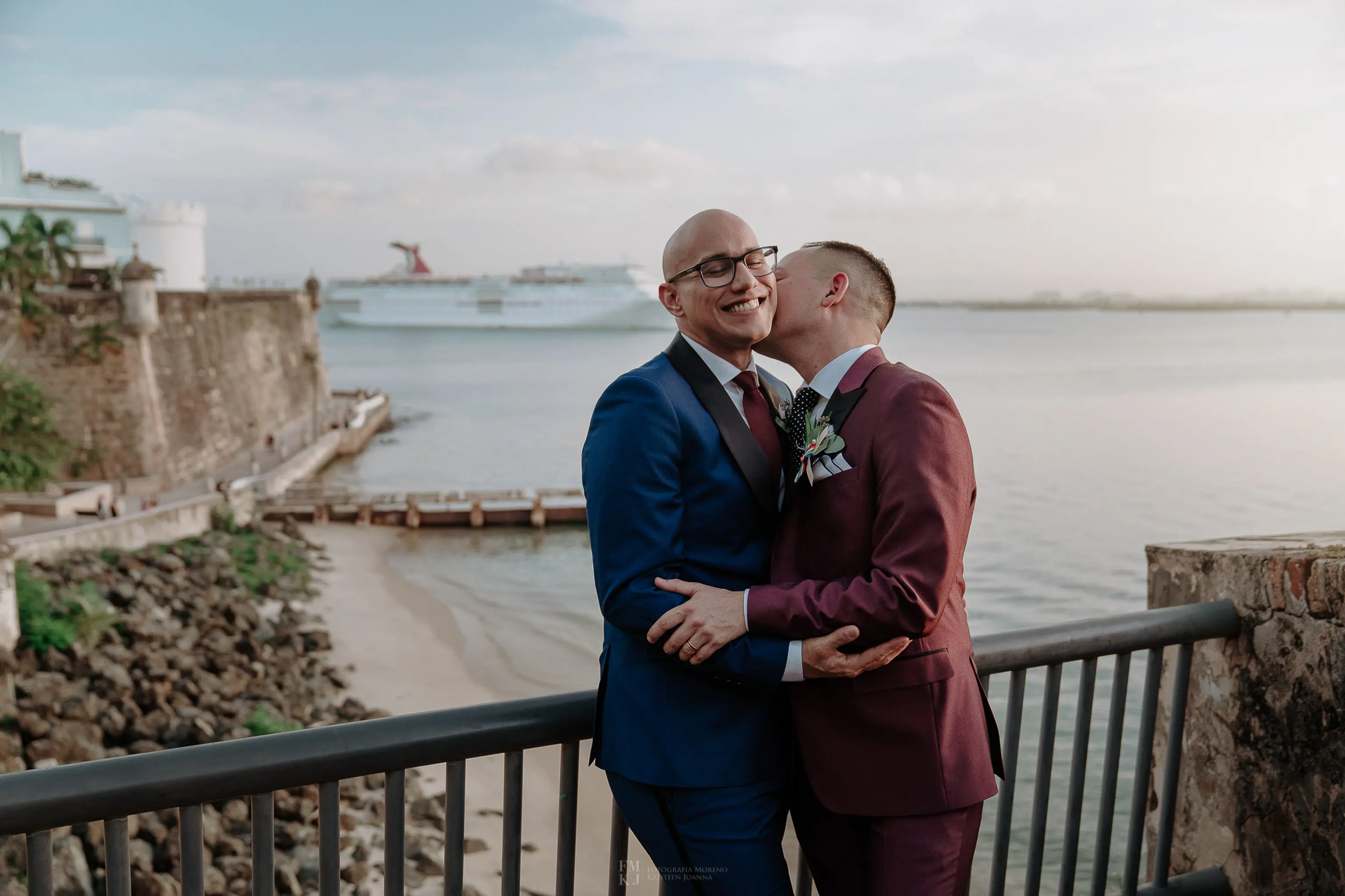 gay couple kissing